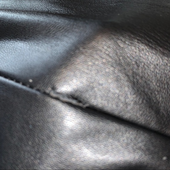 Ichi black faux leather skirt - Picture 3 of 6